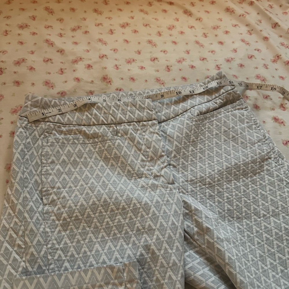 Movetes Gray Patterned Pants - image 2
